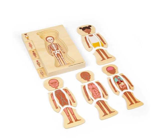 Puzzle anatomic din lemn - Fetita Puzzle anatomic din lemn - Fetita