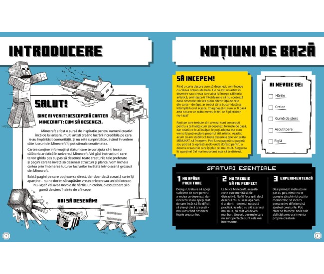 Minecraft. Cum sa desenezi - Un ghid pas cu pas