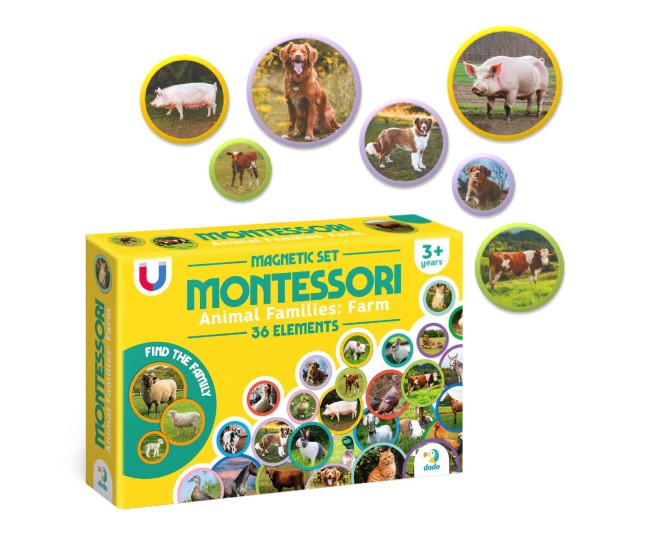 Set magneti Montessori - Animale de la ferma Set magneti Montessori - Animale de la ferma