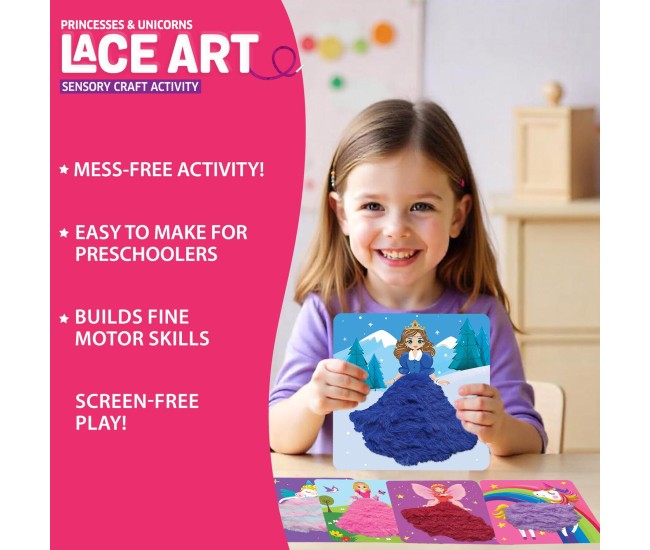 Arta cu sireturi pufoase - Printese & unicorni