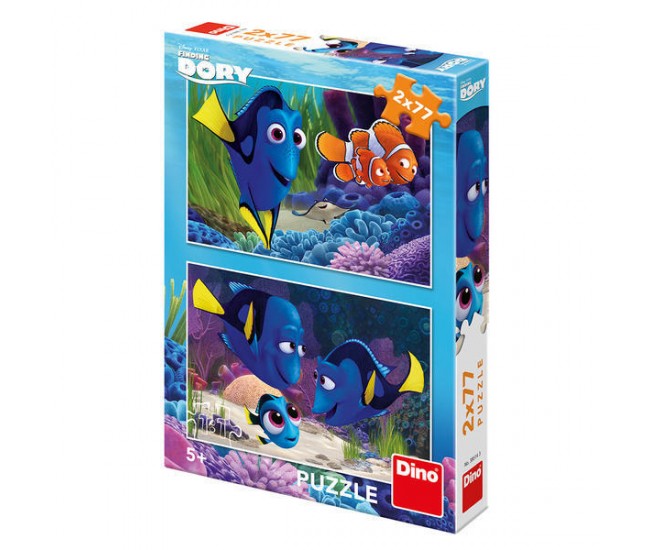 Puzzle 2 in 1 - Gasirea lui Dory (2 x 77 piese) Puzzle 2 in 1 - Gasirea lui Dory (2 x 77 piese)