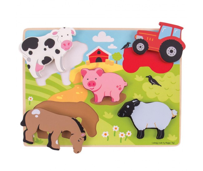 Puzzle din lemn - In ograda Puzzle din lemn - In ograda
