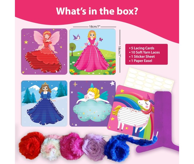 Arta cu sireturi pufoase - Printese & unicorni