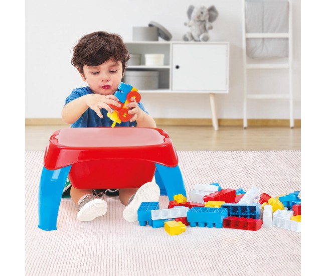 Masuta de activitati cu 30 cuburi de construit Masuta de activitati cu 30 cuburi de construit