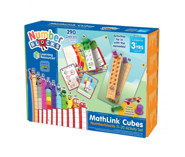 MathLink®Cubes Numberblocks in engleza Set de activitati de la 11 - 20