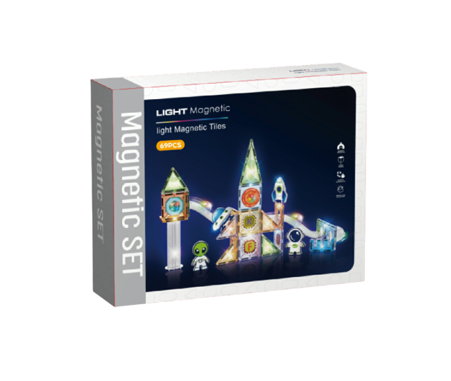 Labirint magnetic Diamond cu lumini - In spatiu 69 piese (7.5 cm) Labirint magnetic Diamond cu lumini - In spatiu 69 piese (7.5 cm)