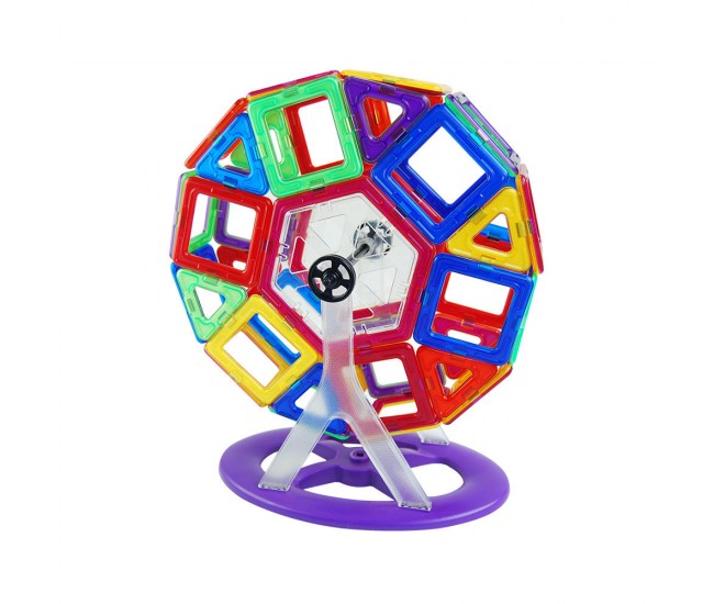 Joc de constructie magnetic - 118 piese Joc de constructie magnetic - 118 piese