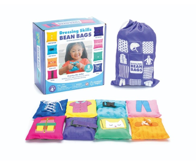 Joc tactil cu saculeti senzoriali - Invat sa ma imbrac Joc tactil cu saculeti senzoriali - Invat sa ma imbrac