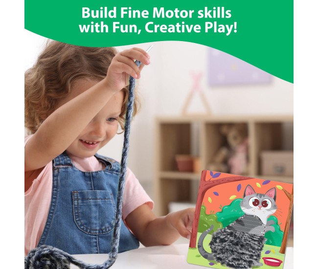 Arta cu sireturi pufoase - Animalute haioase