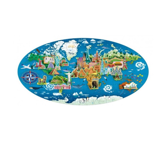 Cunoaste si exploreaza - Puzzle Monumentele lumii (200 piese) Cunoaste si exploreaza - Puzzle Monumentele lumii (200 piese)