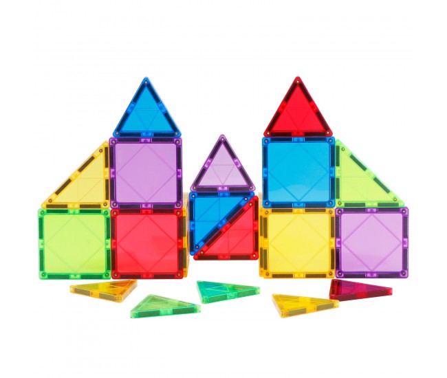 Set de constructie magnetic 3D - 20 piese Set de constructie magnetic 3D - 20 piese