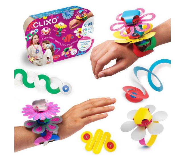 Clixo® joc magnetic de construit - Bijuterii colorate (28 piese) Clixo® joc magnetic de construit - Bijuterii colorate (28 piese)