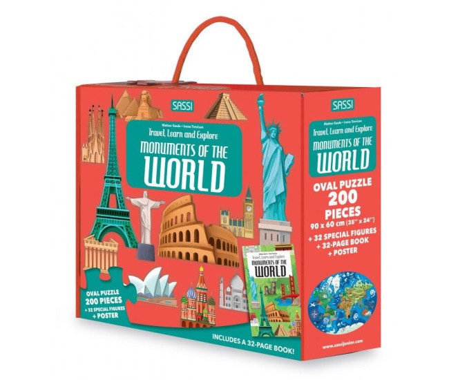Cunoaste si exploreaza - Puzzle Monumentele lumii (200 piese) Cunoaste si exploreaza - Puzzle Monumentele lumii (200 piese)