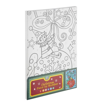 Set pictura pe numere - Spiridus de Craciun Set pictura pe numere - Spiridus de Craciun