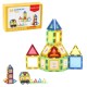 Set de constructie magnetic 3D - 38 piese Set de constructie magnetic 3D - 38 piese