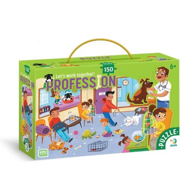 Puzzle meserii - Medic veterinar (150 piese)