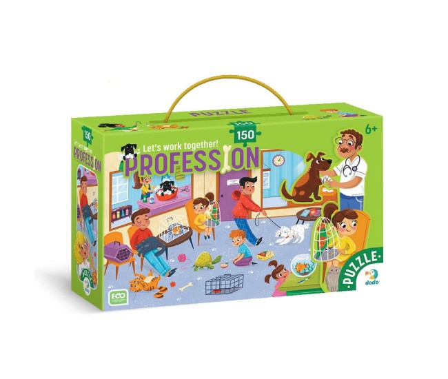 Puzzle meserii - Medic veterinar (150 piese)