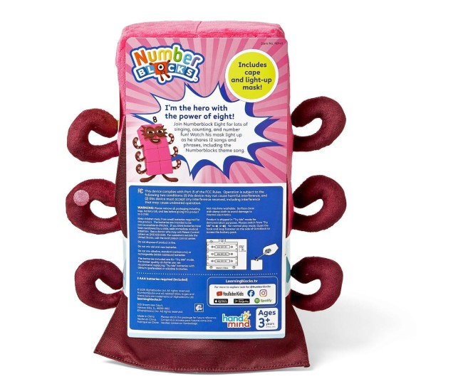 Mascota din plus Numberblocks - Opt Mascota din plus Numberblocks - Opt