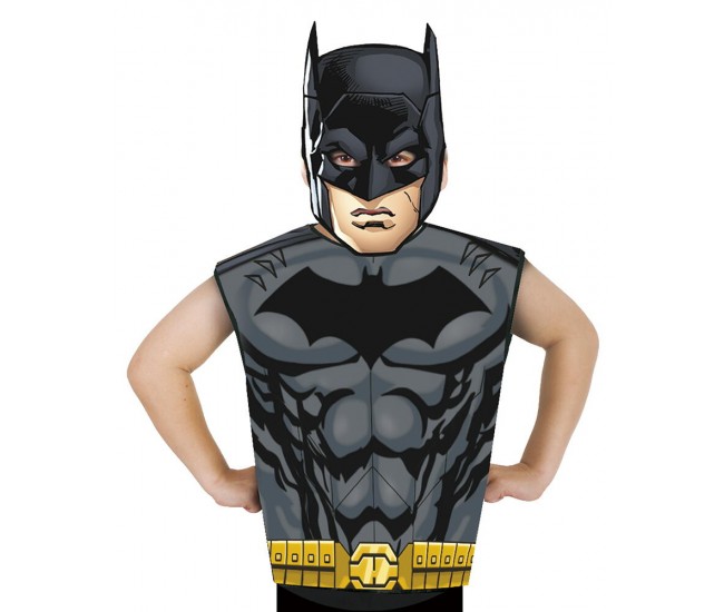 Set Batman - Masca & tricou fara maneci Set Batman - Masca & tricou fara maneci