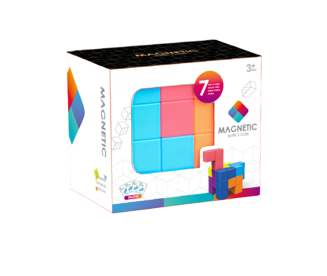 Joc de logica magnetic - Cub Soma Joc de logica magnetic - Cub Soma
