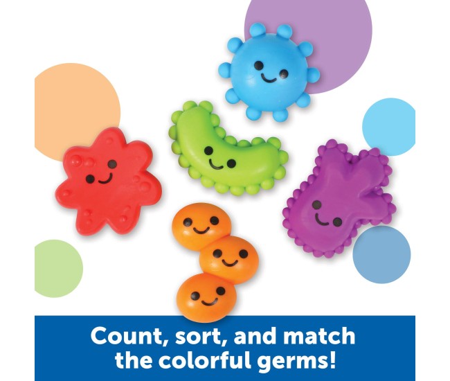 Joc sortare & motricitate - Microbi colorati