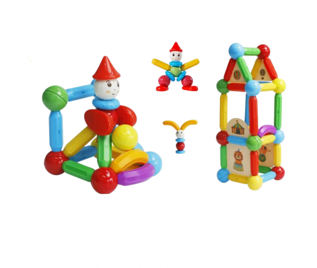 Set de constructie magnetic - STICK (78 piese) Set de constructie magnetic - STICK (78 piese)