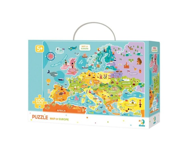 Puzzle - Descopera Europa (100 piese) Puzzle - Descopera Europa (100 piese)