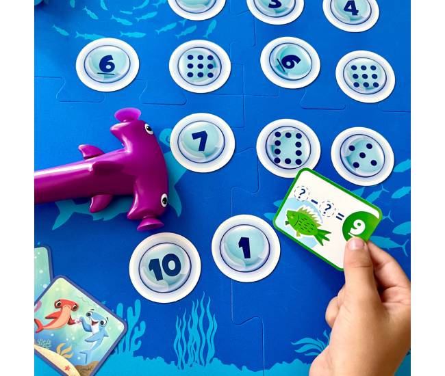 Joc matematic - Rechinii si vanatoarea numerelor Joc matematic - Rechinii si vanatoarea numerelor