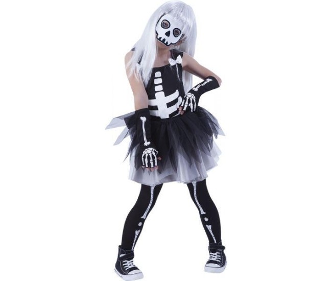 Costum de carnaval - Scheletina Costum de carnaval - Scheletina