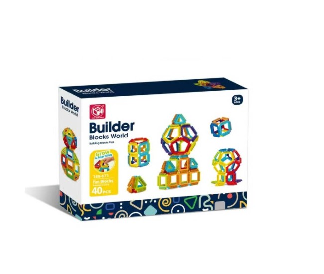 Joc de constructie STEAM - Forme magice (40 piese) Joc de constructie STEAM - Forme magice (40 piese)