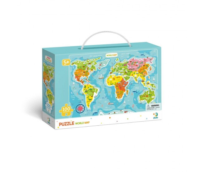 Puzzle - Continentele lumii (100 piese) Puzzle - Continentele lumii (100 piese)