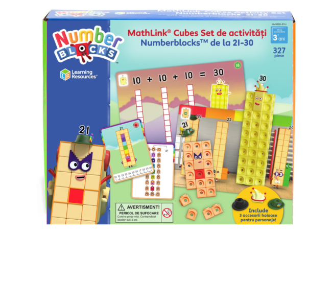 MathLink®Cubes Numberblocks in romana Set de activitati de la 21 - 30 MathLink®Cubes Numberblocks in romana Set de activitati de la 21 - 30