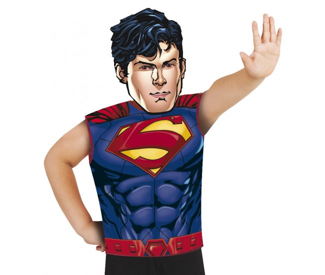 Set Superman - Masca & tricou fara maneci Set Superman - Masca & tricou fara maneci