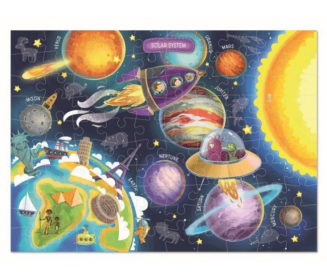 Puzzle - Spatiul cosmic (100 piese) Puzzle - Spatiul cosmic (100 piese)