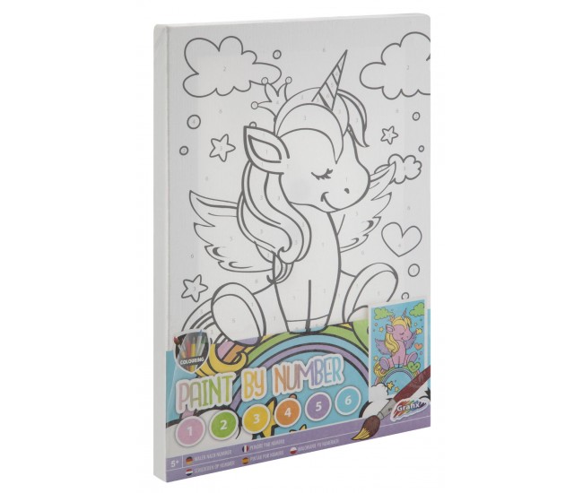 Tablou pictez pe numere - Unicornul meu Tablou pictez pe numere - Unicornul meu