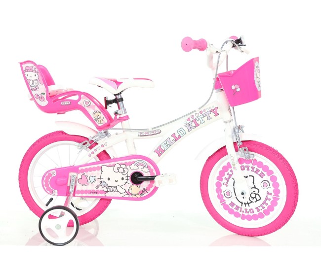 Bicicleta copii 16 - Hello Kitty la plimbare Bicicleta copii 16 - Hello Kitty la plimbare