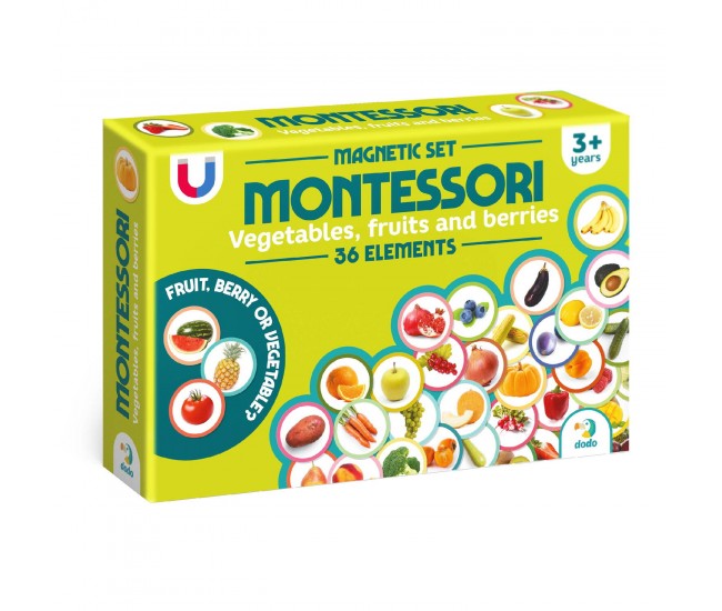 Set magneti Montessori - Fructe si legume Set magneti Montessori - Fructe si legume