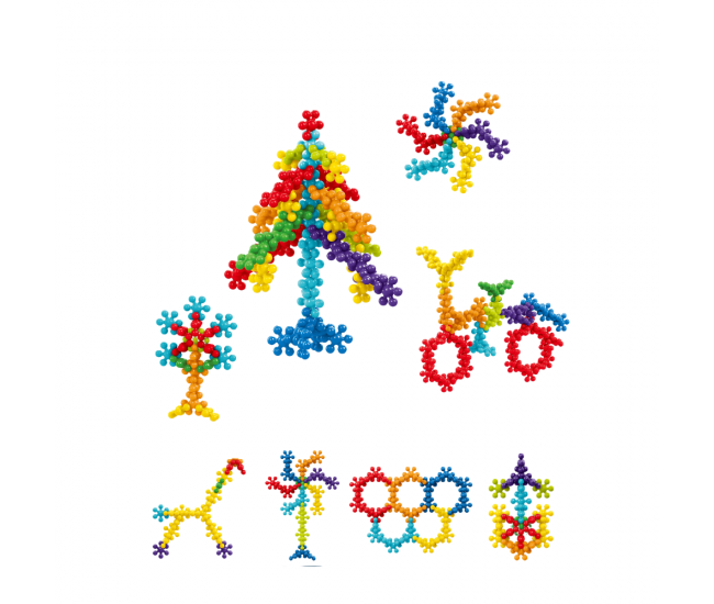 Joc de constructie STEAM - Floricele colorate (80 piese) Joc de constructie STEAM - Floricele colorate (80 piese)