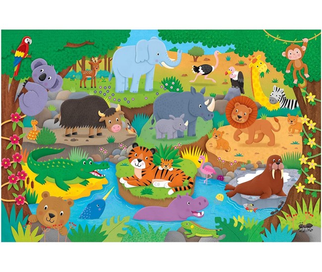 Puzzle Podea: Alfabetul animalutelor (30 piese) Puzzle Podea: Alfabetul animalutelor (30 piese)