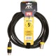 Cablu profesional dmx  ip65 xlr tata - xlr mama 5m