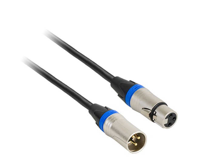 Cablu profesional xlr tata - xlr mama 0.6m