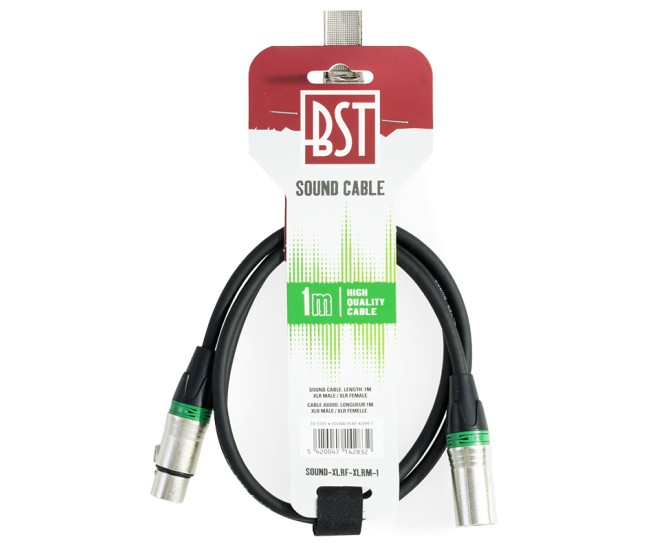Cablu profesional xlr tata - xlr mama 1m