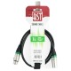 Cablu profesional xlr tata - xlr mama 1m