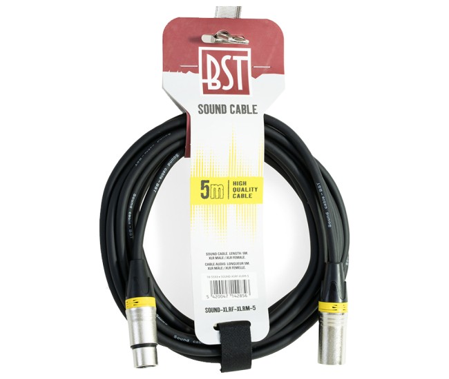 Cablu profesional xlr tata - xlr mama 5m