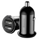 Incarcator auto 2xusb 4.8a baseus - negru Incarcator auto 2xusb 4.8a baseus - negru