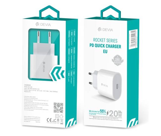 Incarcator retea 1xusb-c pd 20w Incarcator retea 1xusb-c pd 20w