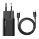 Incarcator retea usb-c fast charging pd 25w baseus - negru Incarcator retea usb-c fast charging pd 25w baseus - negru