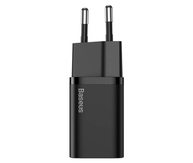 Incarcator retea usb-c fast charging pd 25w baseus - negru Incarcator retea usb-c fast charging pd 25w baseus - negru