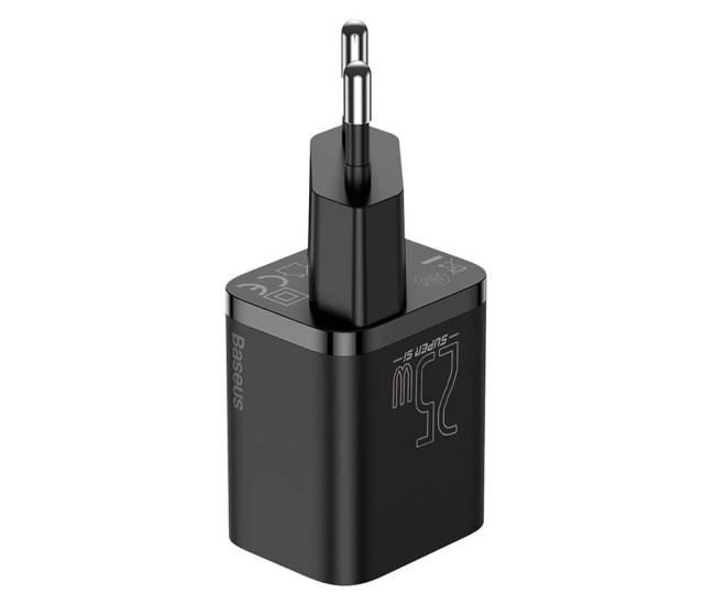 Incarcator retea usb-c fast charging pd 25w baseus - negru Incarcator retea usb-c fast charging pd 25w baseus - negru