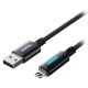 Cablu usb - lightning 2.4a 1m baseus - negru Cablu usb - lightning 2.4a 1m baseus - negru